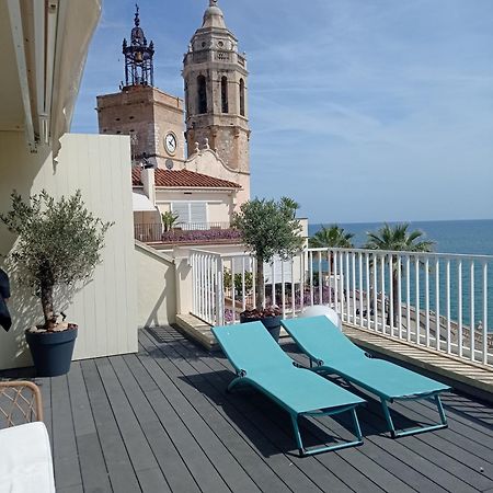Atico Con Fantasticas Vistas Al Mar Y La Iglesia Apartment Ситжес Екстериор снимка